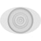 Ekena Millwork Standard Dalton Bullseye Rosette with Square Edge, 3"W x 2"H x 1"P ROSP030X020X100DAL02 - alternate 2